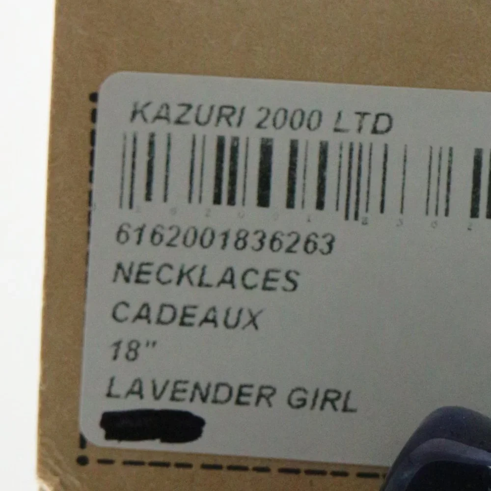 KAZURI Beads Cadeaux 18-inch Lavender Girl Necklace + Earrings + Bracelet Set - Picture 8 of 8